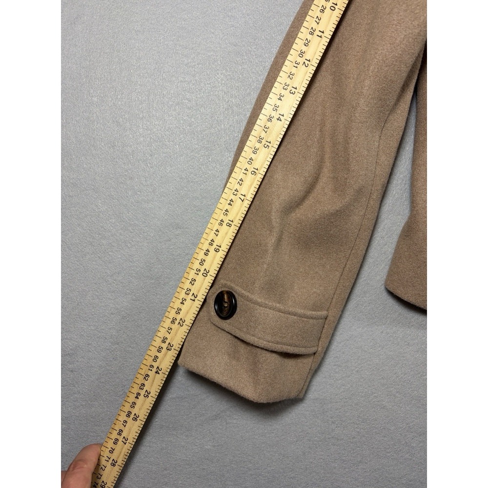 Allegra K Turn Down Collar single breastfed pea coat size Medium - Picture 4 of 8